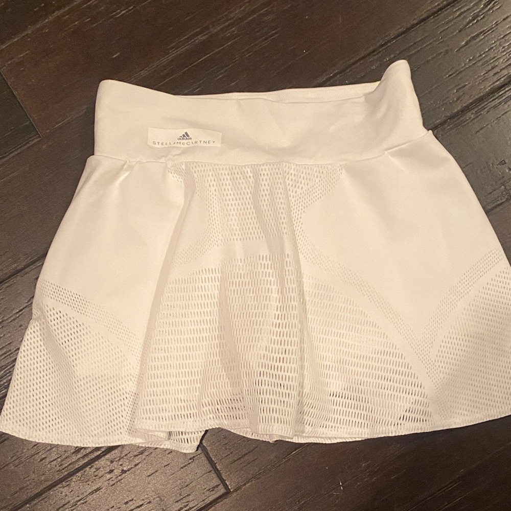 Stella McCartney Adidas White Mesh Tennis Skirt - size small NWT!